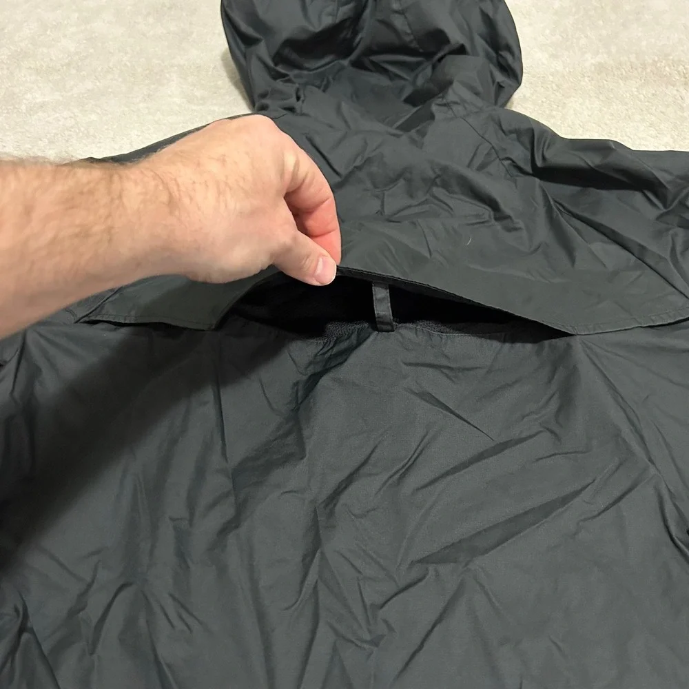 VTG Nike Windrunner Jacket Mens S Black Full Zip Hooded Windbreaker 90s